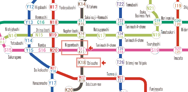 Osaka Subway Map